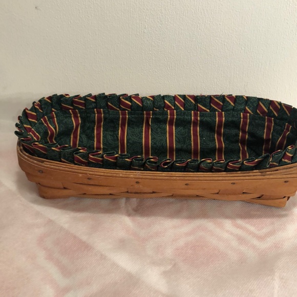 Longaberger Signed oblong cracker basket dated 1994 - Picture 5 of 13